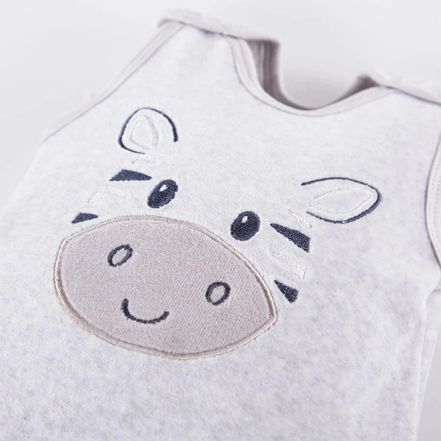 Zebra Footed Dungarees and Top Set - Grey Dungaree EEVI 