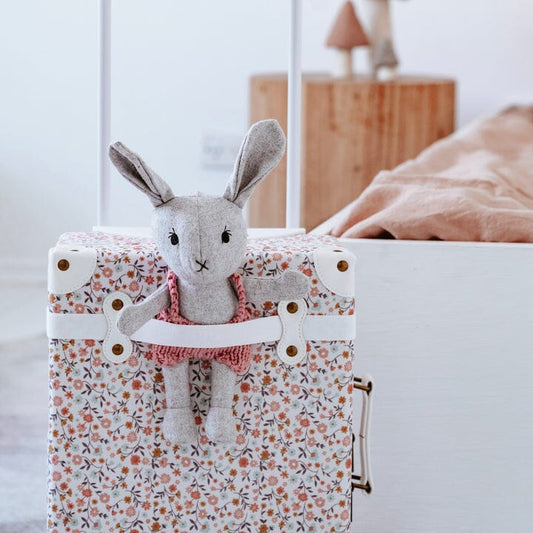 Agatha Rabbit, Designer Soft Toy Toy And the little dog laughed 