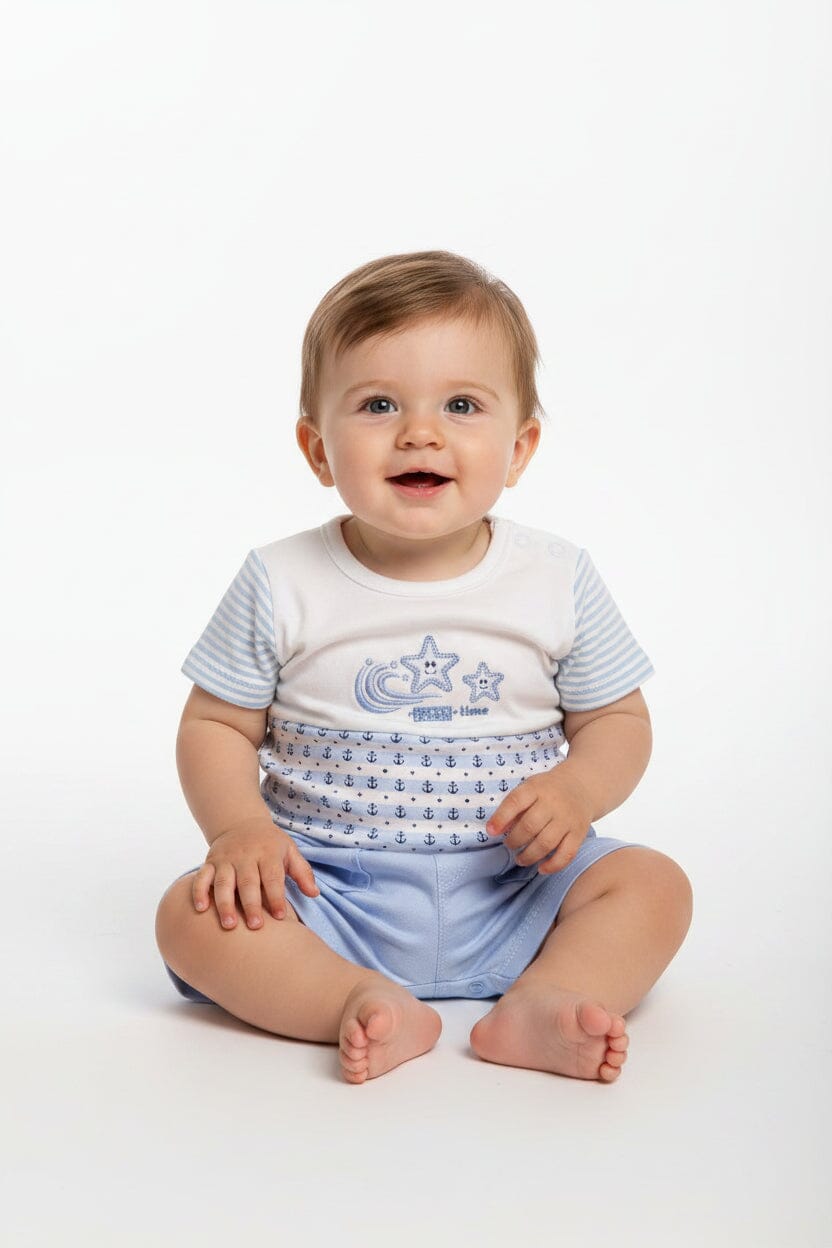 Premature Blue T-Shirt & Shorts Set - Play Time