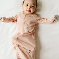 Baby Sleeping Bag / Gown - Dusty Pink Sleeping Bag Goumikids 