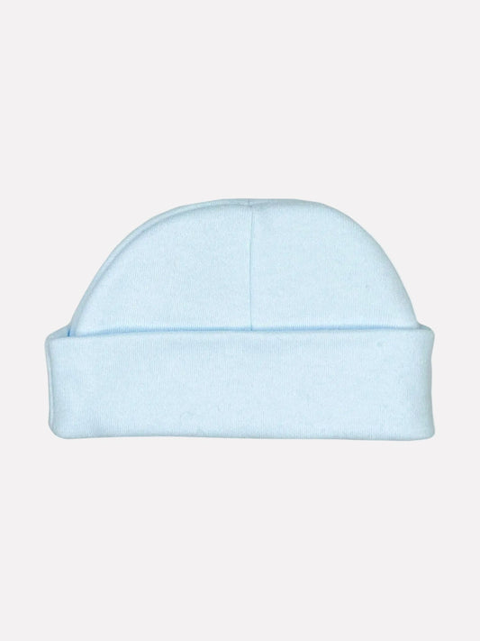 Blue Round Premature Baby Hat Hat Soft Touch 