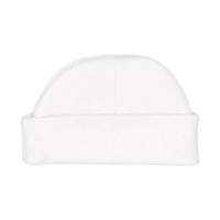 White Round Premature Baby Hat Hat Soft Touch 