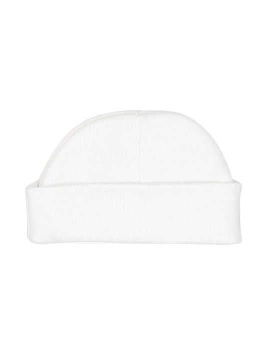 White Round Premature Baby Hat Hat Soft Touch 