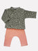 Top & Trouser Set, Polkadot Grey & Pink Top & Trousers Little Lucas 