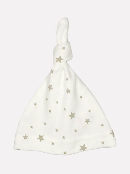 Cream Grey Stars Knotted Premature Baby Hat Hat Little Mouse Baby Clothing & Gifts 