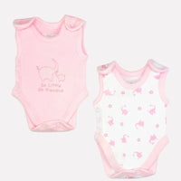 2 Pack Incubator Vests - Pink Elephant & Star Bodysuit / Vest Tiny Tots 