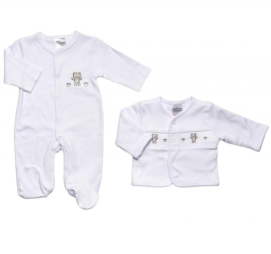 "Teddy" Smocked 2 Piece Set Outfit Just too Cute 
