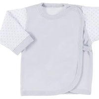 Early Baby Wraparound Top, Grey EEVI