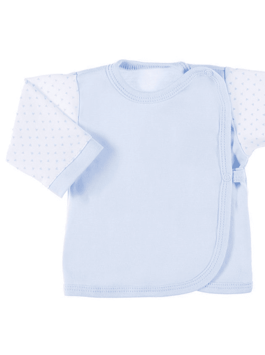 Early Baby Wraparound Top, Blue Top / T-shirt EEVI 