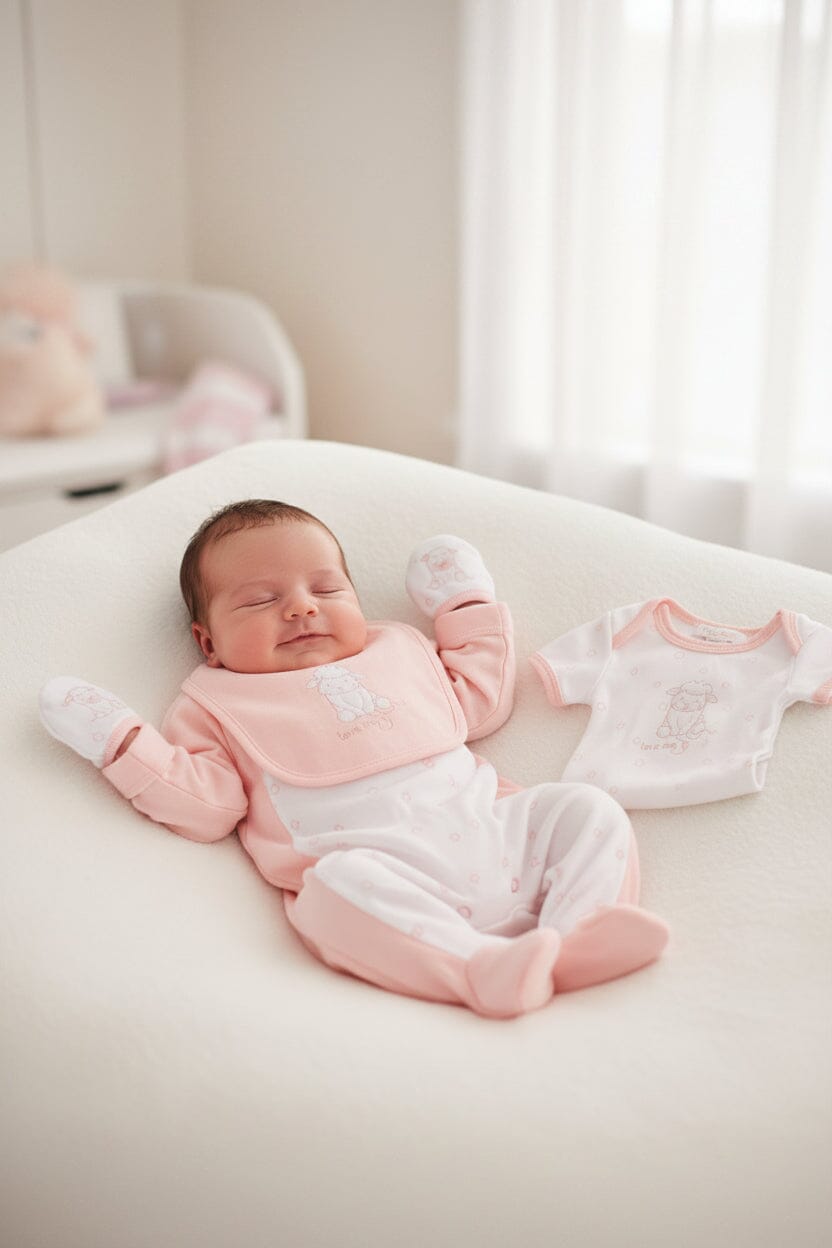 Pink "Love Me" 4 Piece Set Set Tiny Chick 