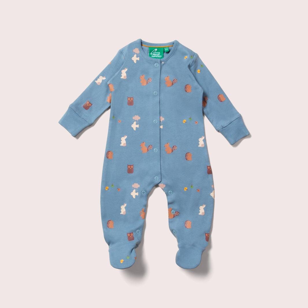 Little Green Radicals Woodland Folk Organic Premature Baby Babygrow