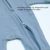 Zipped Premature Baby Sleepsuit, Fold-Over Mitts - Blue Sleepsuit / Babygrow Little Dreamer 
