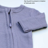 Zipped Premature Baby Sleepsuit, Fold-Over Mitts - Blue Sleepsuit / Babygrow Little Dreamer 