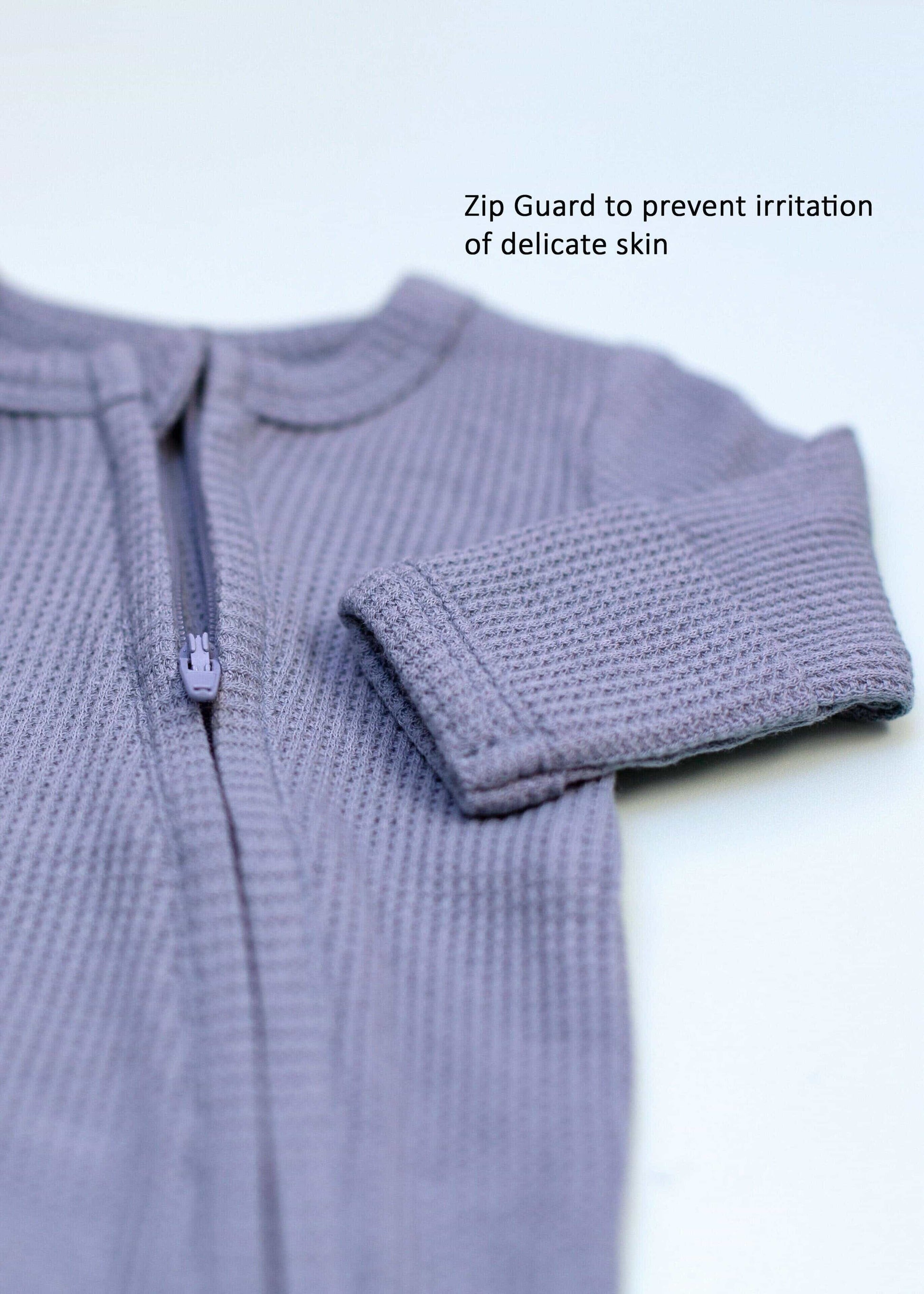 Zipped Premature Baby Sleepsuit, Fold-Over Mitts - Blue Sleepsuit / Babygrow Little Dreamer 