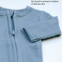 Zipped Premature Baby Sleepsuit, Fold-Over Mitts - Blue Sleepsuit / Babygrow Little Dreamer 