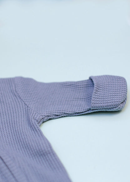 Zipped Premature Baby Sleepsuit, Fold-Over Mitts - Blue Sleepsuit / Babygrow Little Dreamer 