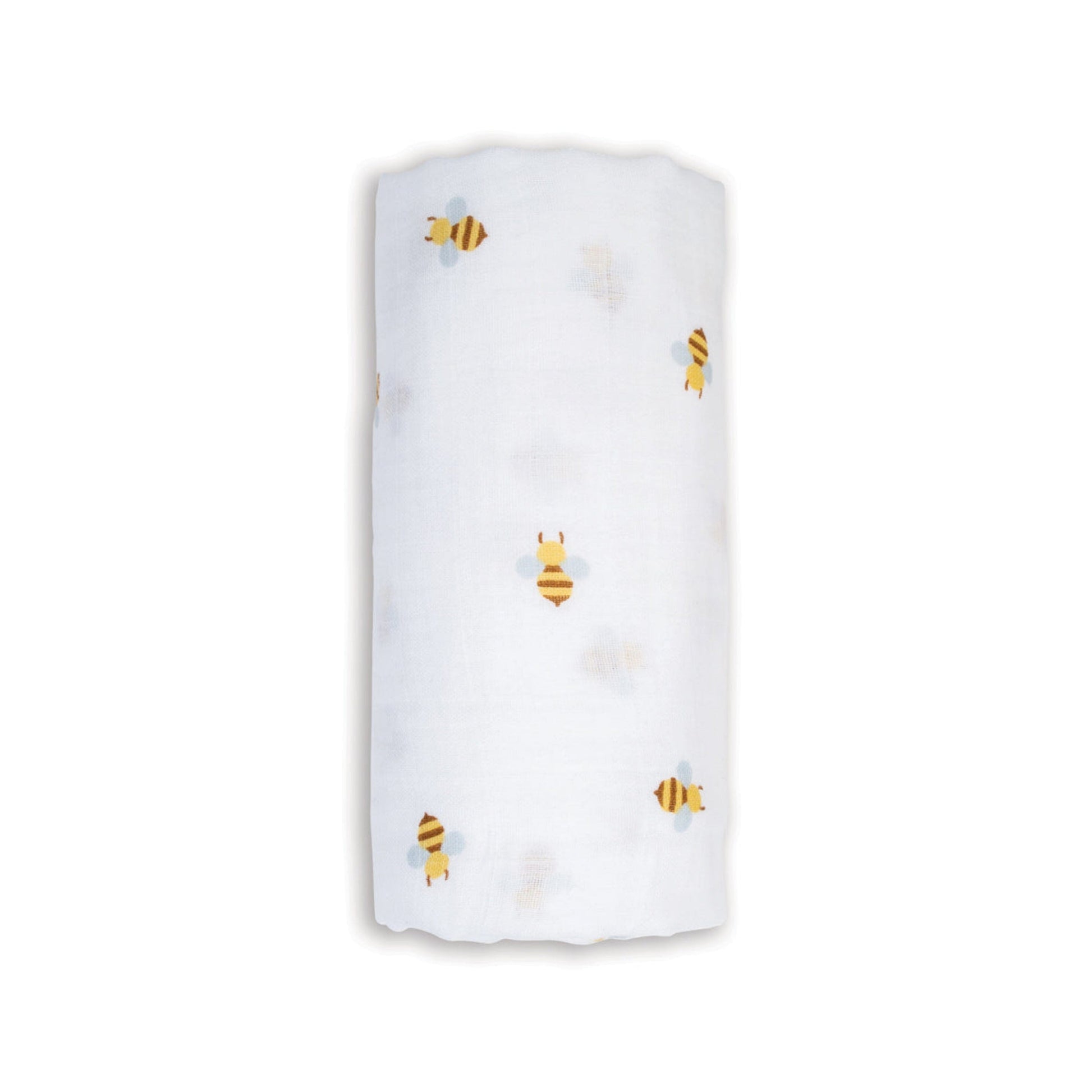 Bees - Muslin Swaddle, 100 x 100 cm Swaddle Blanket Lulujo 