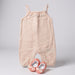 Pink Crinkle Muslin Romper & Shoes Lilly & Jack