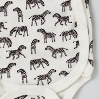 Bodysuit, Little Zebras, Premium 100% Organic Cotton Tiny & Small