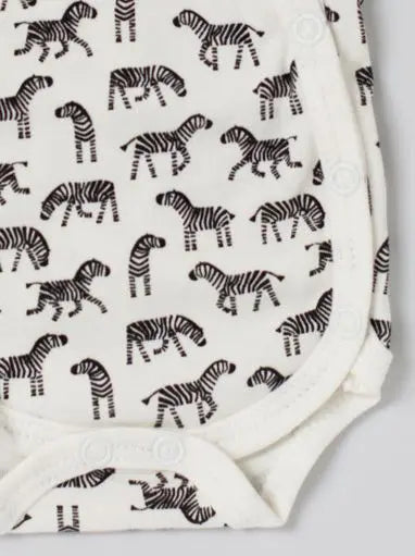 Bodysuit, Little Zebras, Premium 100% Organic Cotton Tiny & Small