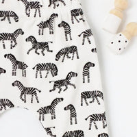 Premature Baby Leggings, Zebras, Premium 100% Organic Cotton Tiny & Small