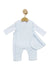 Blue Waffle Tiny Baby - Four Piece Set Outfit Mintini Baby 