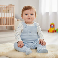 Blue Stars Quilted Dungaree Set Dungaree My Little Chick 