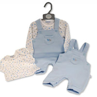Blue Stars Quilted Dungaree Set Dungaree My Little Chick 