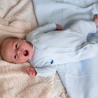 Blue Waffle Tiny Baby - Four Piece Set Outfit Mintini Baby 