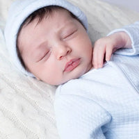 Blue Waffle Tiny Baby - Four Piece Set Outfit Mintini Baby 
