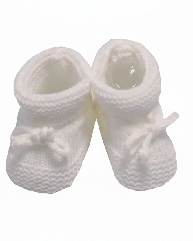 White Knitted Booties