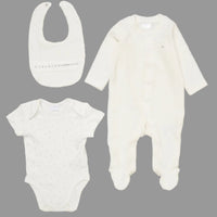 Ribbed Velour Nursery Layette Set Set Rock a Bye Baby 