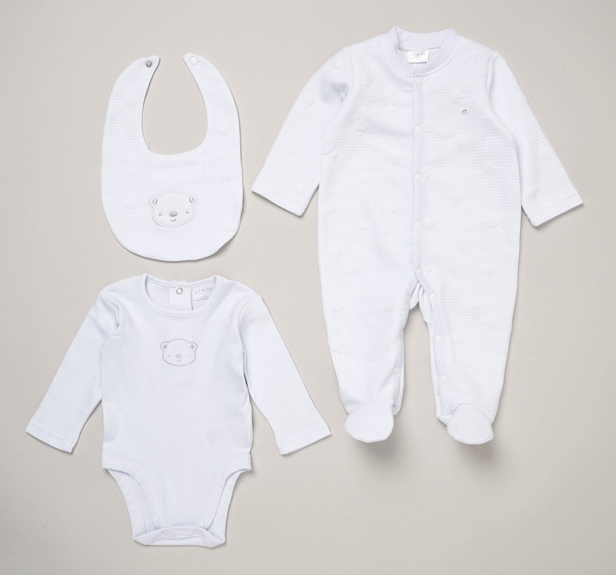Teddy Textured Layette Set Set Rock a Bye Baby 