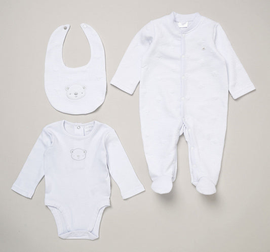 Teddy Textured Layette Set Set Rock a Bye Baby 