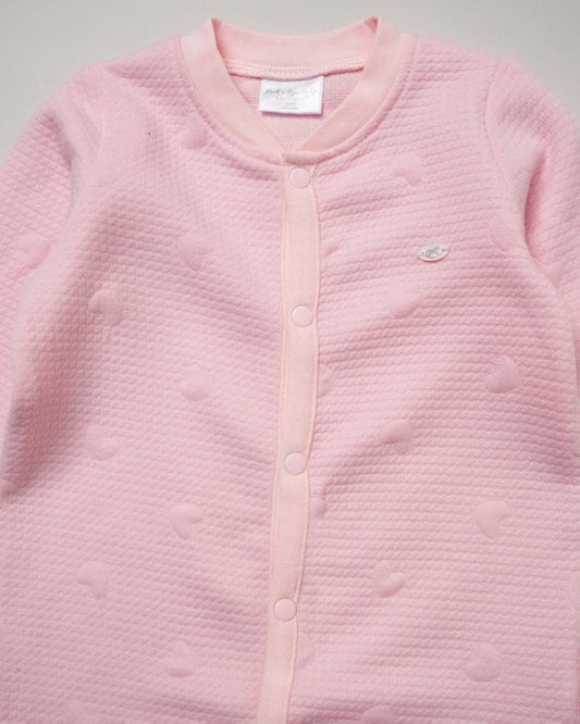 Heart Textured Layette Set Set Rock a Bye Baby 