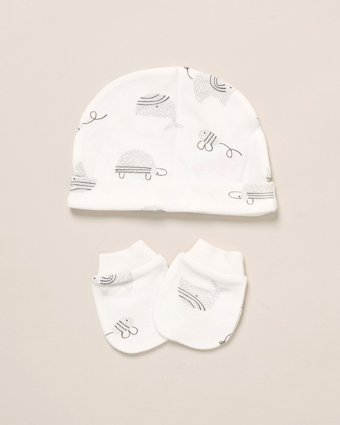 Monochrome Elephant 5 Piece Layette Set Set Rock a Bye Baby 