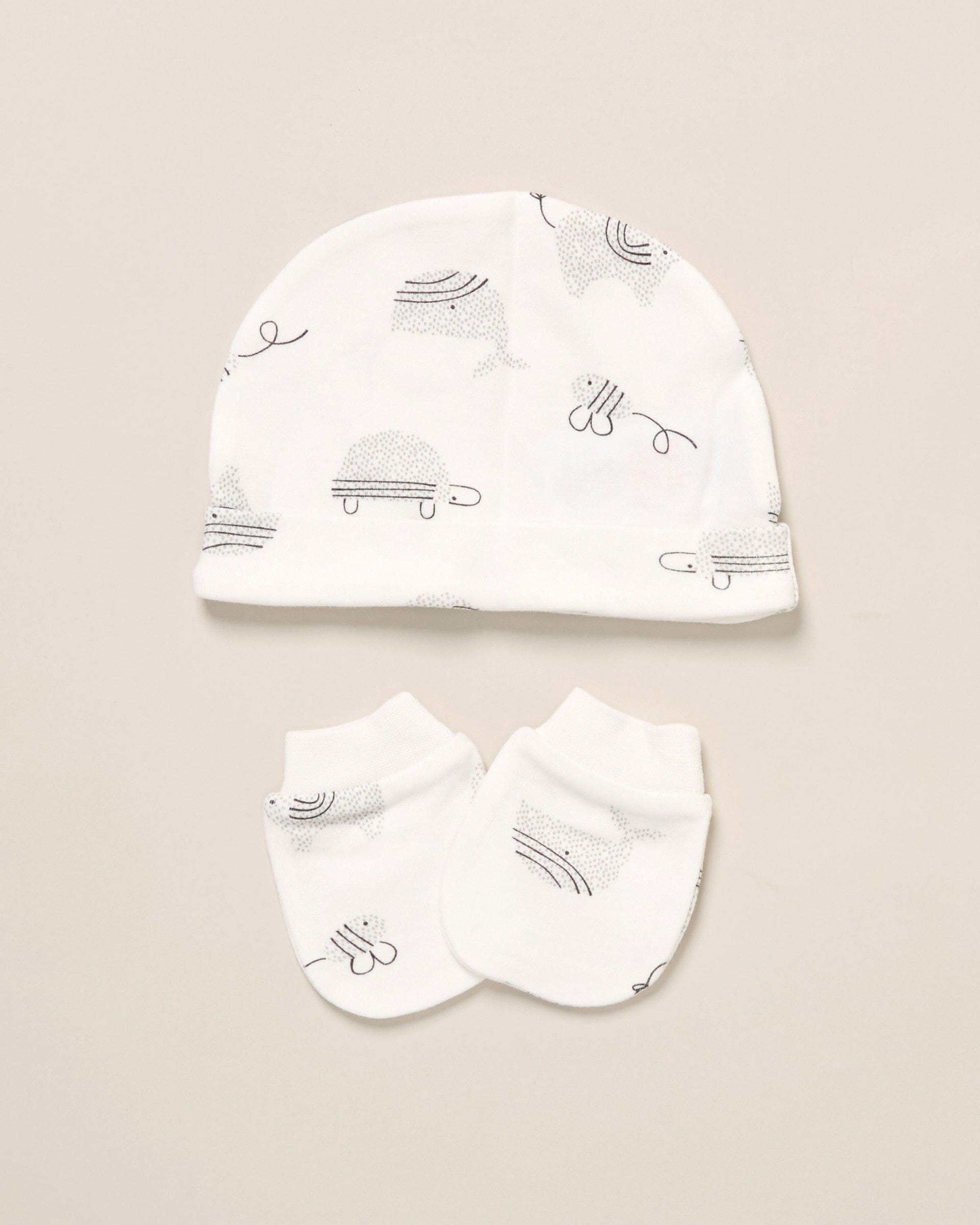 Monochrome Elephant 5 Piece Layette Set Set Rock a Bye Baby 