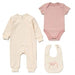 Flowers 3 Piece Layette Set Set Rock a Bye Baby 