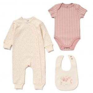 Flowers 3 Piece Layette Set Set Rock a Bye Baby 
