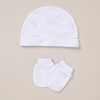 "I Love You" Rabbit design 5 Piece Layette Gift Set - 3 sizes. Set Rock a Bye Baby 