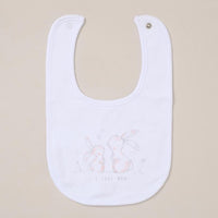 "I Love You" Rabbit design 5 Piece Layette Gift Set - 3 sizes. Set Rock a Bye Baby 
