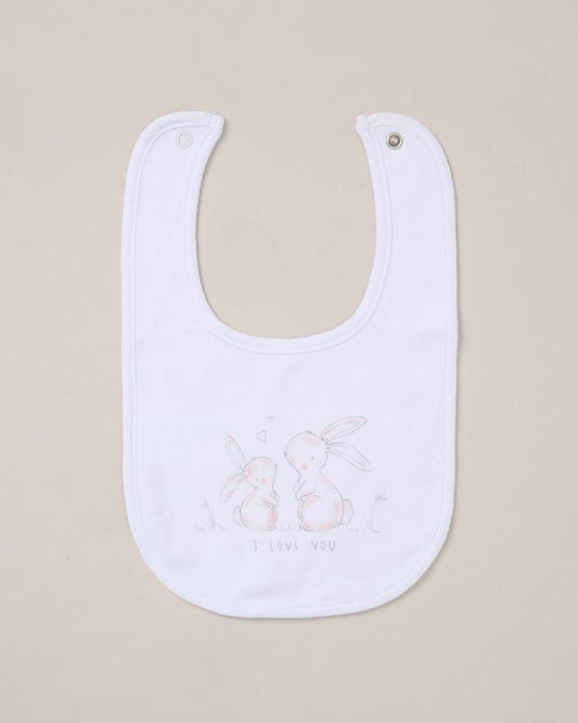"I Love You" Rabbit design 5 Piece Layette Gift Set - 3 sizes. Set Rock a Bye Baby 