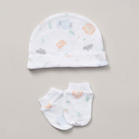 'Hello Little One Animals' 5 Piece Layette Gift Set. Set Rock a Bye Baby 