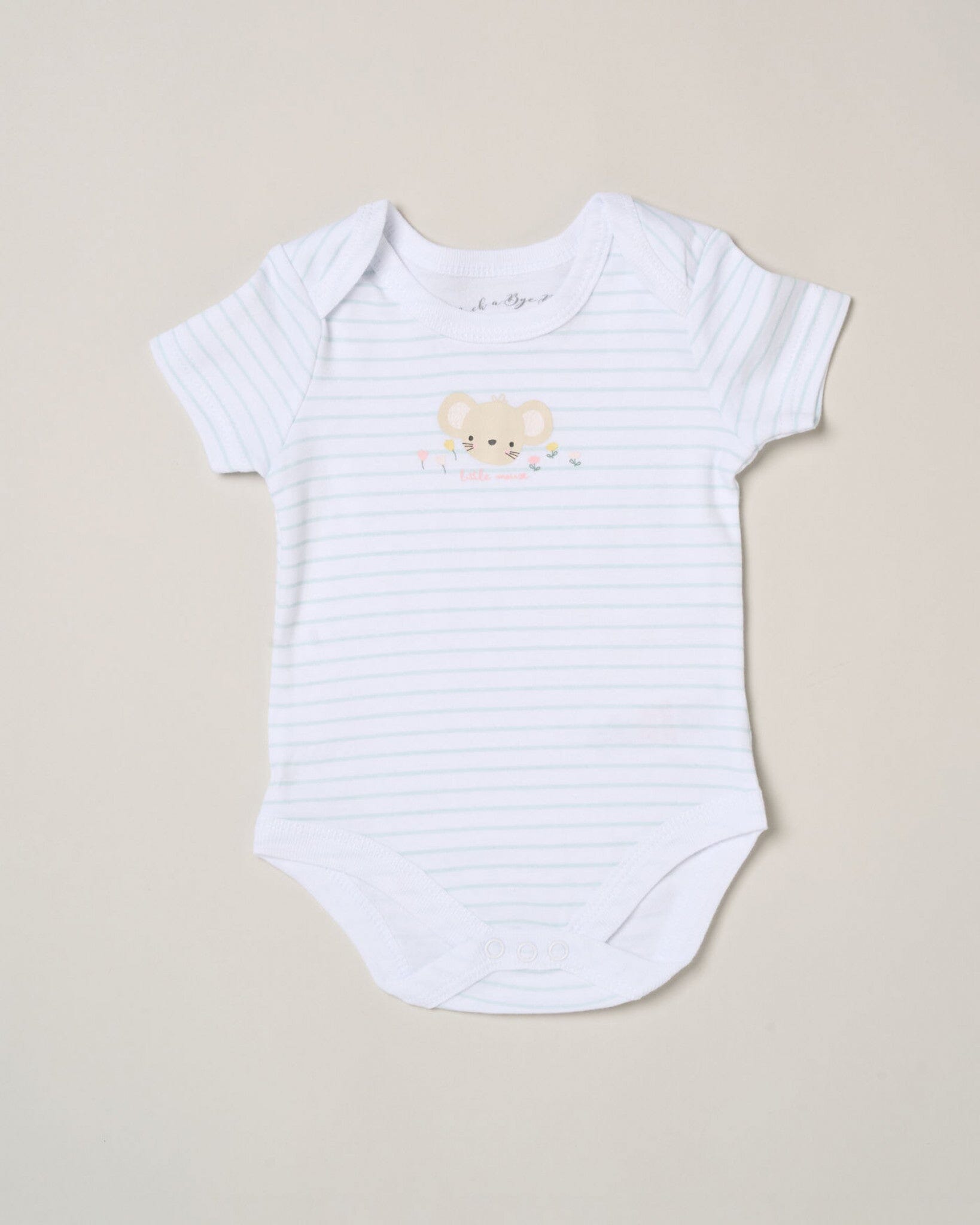 "Hello Baby" Mouse and Balloon 5 Piece Layette Gift Set - 3 sizes. Set Rock a Bye Baby 