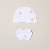 "Hello Baby" Mouse and Balloon 5 Piece Layette Gift Set - 3 sizes. Set Rock a Bye Baby 