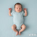 Sage Green Ribbed Capped Sleeved Bodysuit - 100% Cotton Sleepsuit / Babygrow Soft Touch 