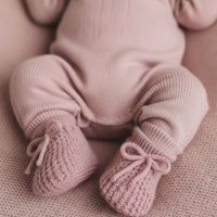 Dusky Pink Booties