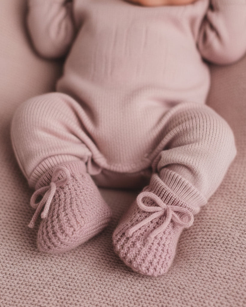 Dusky Pink Booties