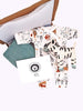 Safari Gift Box - Sleepsuit, Toy, Muslin & Card (1.5-3lbs, 3-5lbs & 4-7lbs) - gift set - Tiny & Small