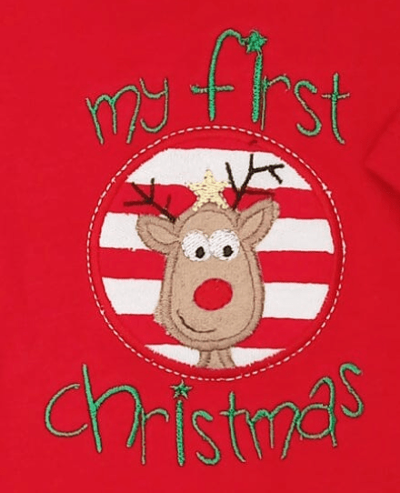 My First Christmas Premature Baby Bodysuit